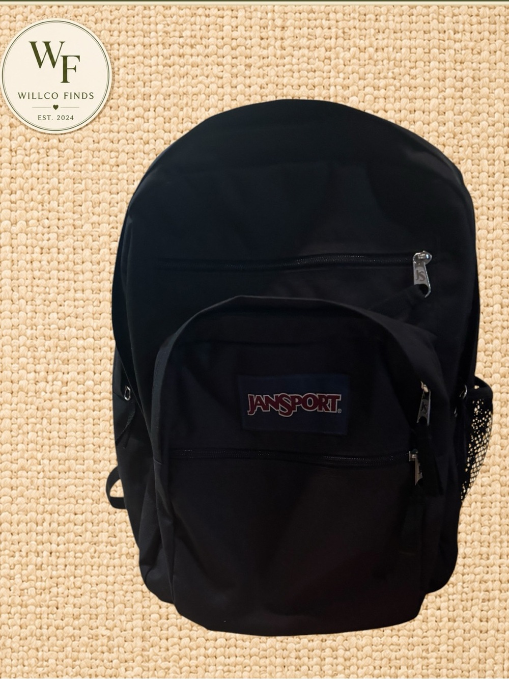JanSport Big Student Black Backpack Laptop School Travel Bag